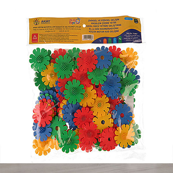 Hi-Q Toys Papatya Yapı Blokları Poşetli Zeka Oyunu