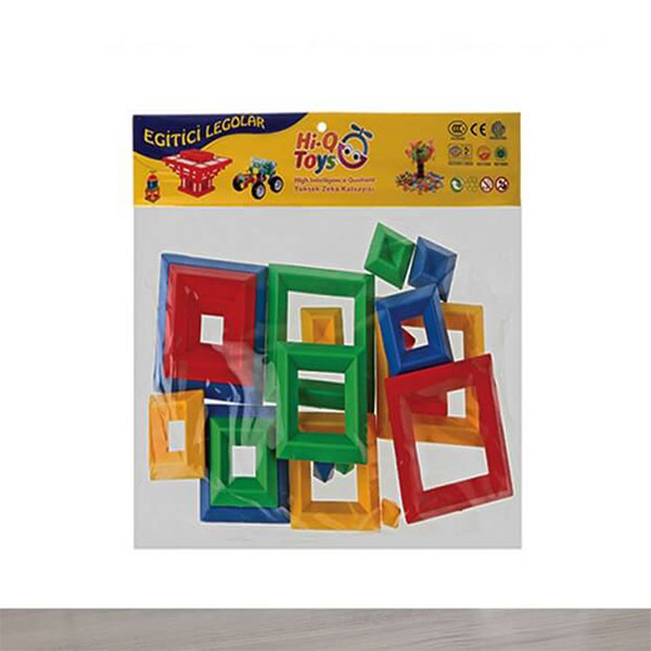 Hi-Q Toys Piramit Yapı Blokları Poşetli Zeka Oyunu
