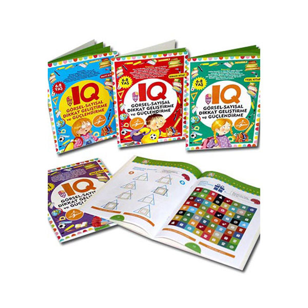 Çocuk Gezegeni IQ Dikkat Geliştirme ve Güçlendirme Seti 6-8 Yaş – 5 Kitap