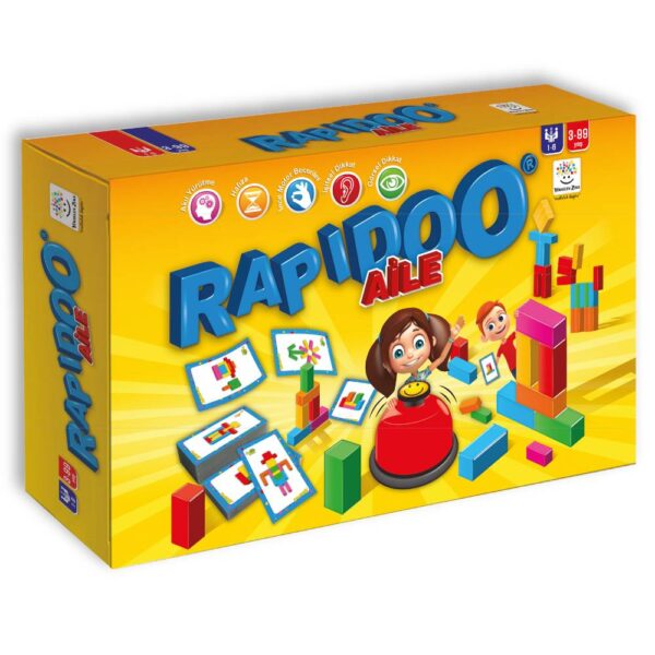 3+ Yaş Rapidoo Aile Dikkat Geliştiren Zeka Oyunu kutusu
