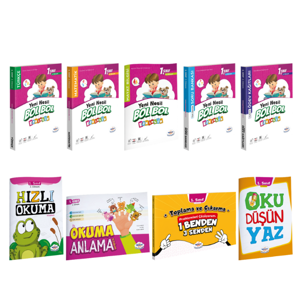 ogretmen evde 1 sinif 2 donem kitap seti 2022 ilkokul market