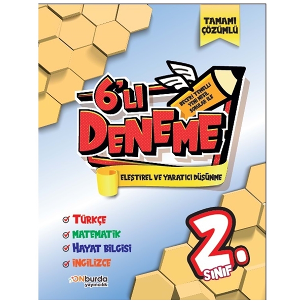 ONburda Yayınları 2. Sınıf Beceri Temelli Yeni Nesil Sorularla 6’lı Deneme Seti