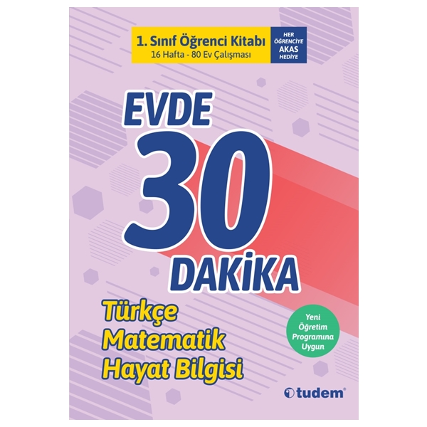 Tudem 1. Sınıf Evde 30 Dakika Öğrenci Kitabı