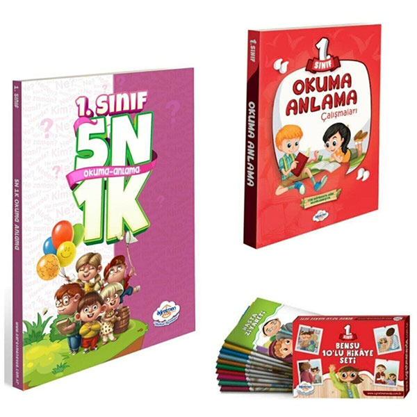 Öğretmen Evde 1. Sınıf 5N1K + Okuma Anlama + Bensu Hikaye Seti