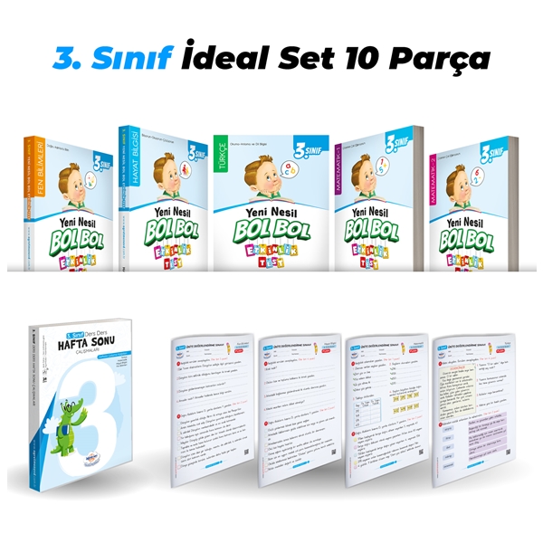 Öğretmen Evde 3. Sınıf Kaynak Kitap İdeal Set