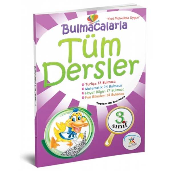 5 Renk Yayınevi 3. Sınıf Bulmacalarla Tüm Dersler