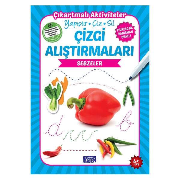 Parıltı Yayınları Çizgi Alıştırmaları - Sebzeler