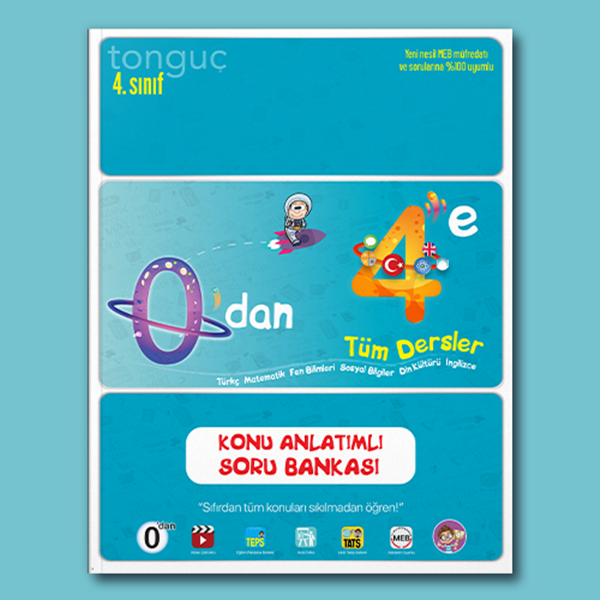 Tonguç Yayınları 0'dan 4'e Konu Anlatımlı Soru Bankası