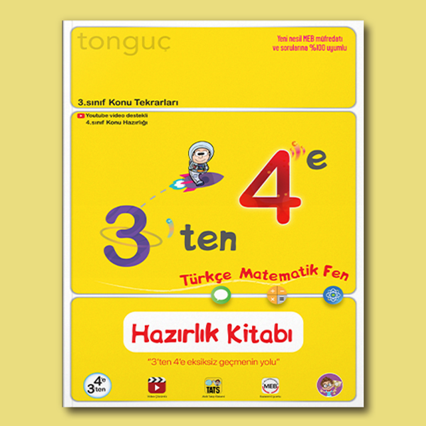 Tonguç Yayınları 3'ten 4'e Hazırlık Kitabı