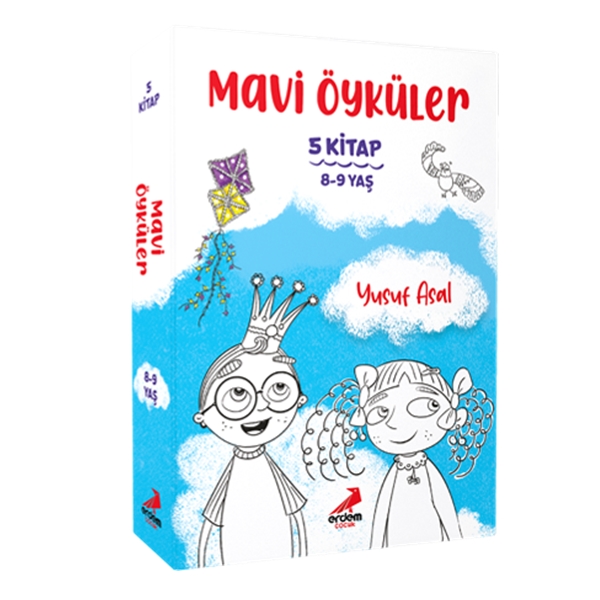 Erdem Çocuk - Mavi Öyküler Hikaye Seti (5 Kitap)