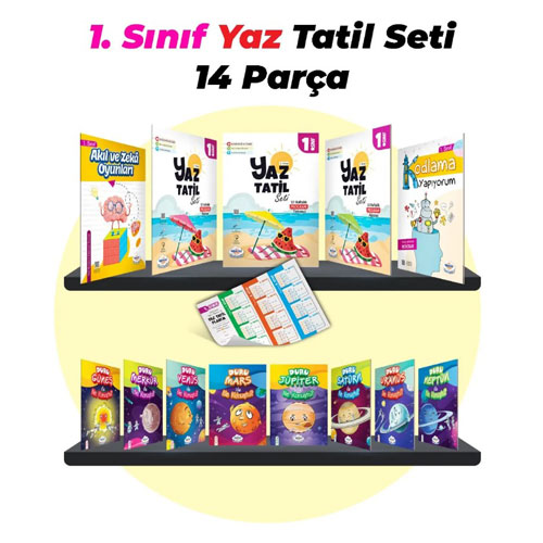 Öğretmen Evde 1. Sınıf Yaz Tatil Kitabı Seti (2023)